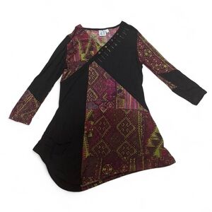 Bohemian Patchwork Tunic Dress
